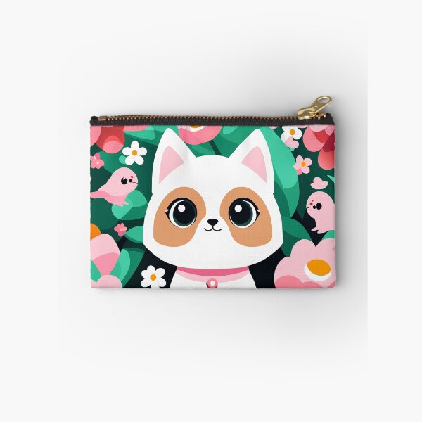 Item preview, Whiskers in Bloom: Kawaii Cat's Floral Frolic designed and sold by CutesyKoala.