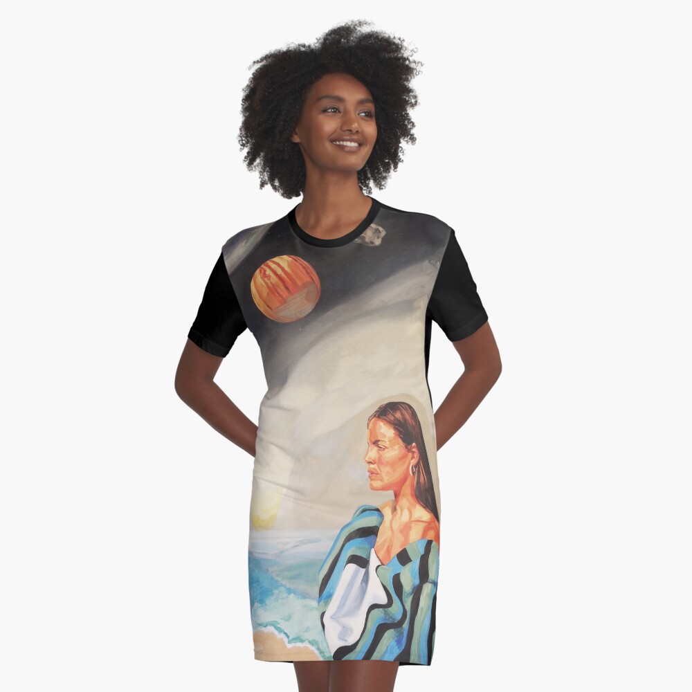 Item preview, Graphic T-Shirt Dress designed and sold by BlueStarseed.
