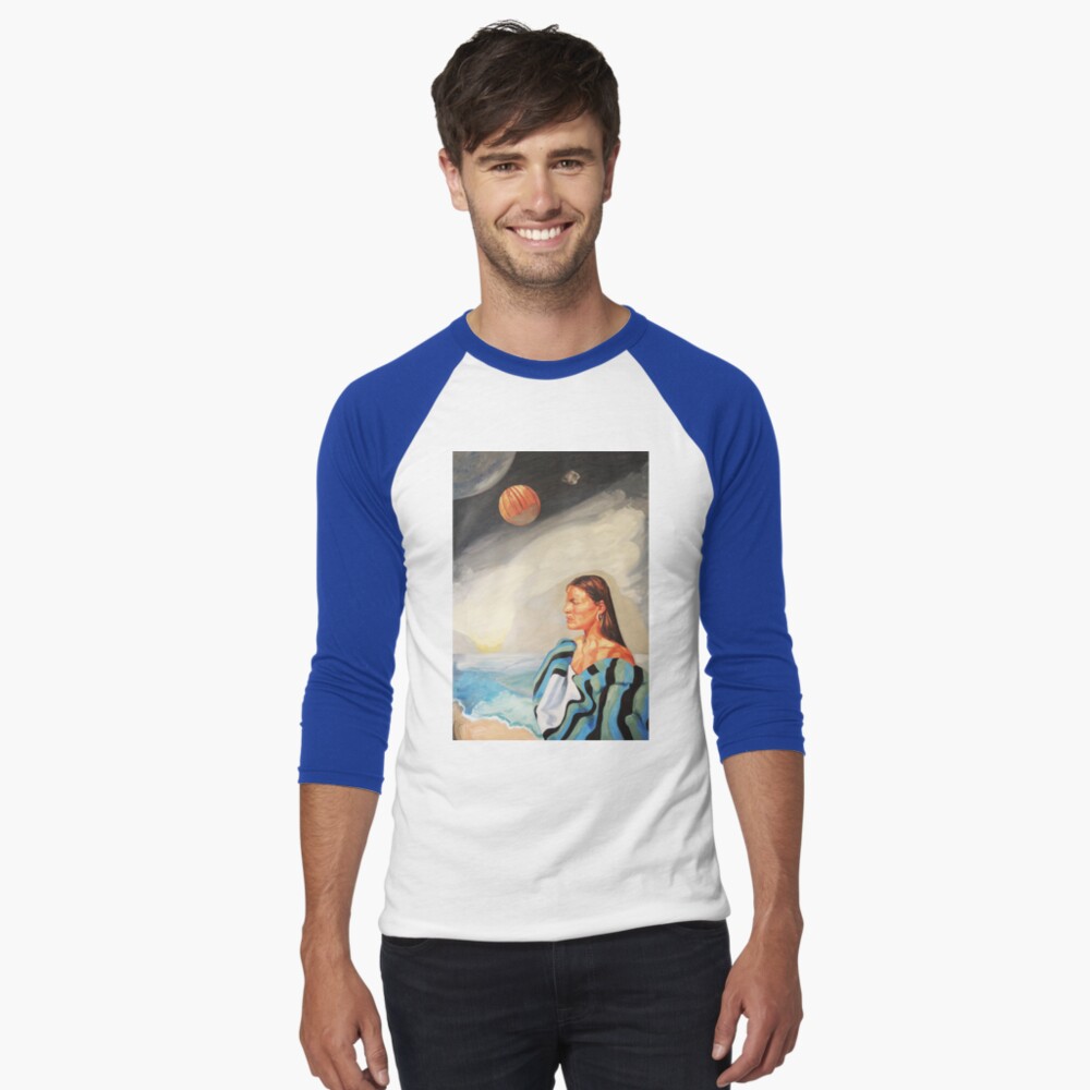 Item preview, Baseball ¾ Sleeve T-Shirt designed and sold by BlueStarseed.