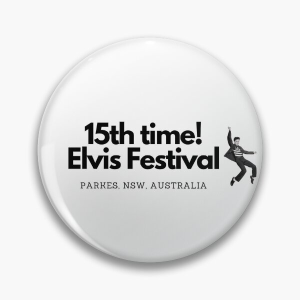 Item preview, 15th time at Elvis Festival Parkes NSW designed and sold by Mirth and Magic.
