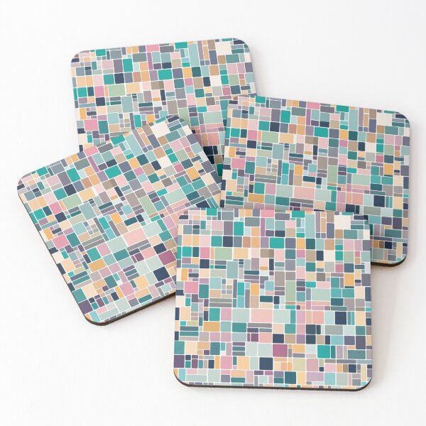 Item preview, small color block pattern lite pastel tone designed and sold by JangmiHorang.