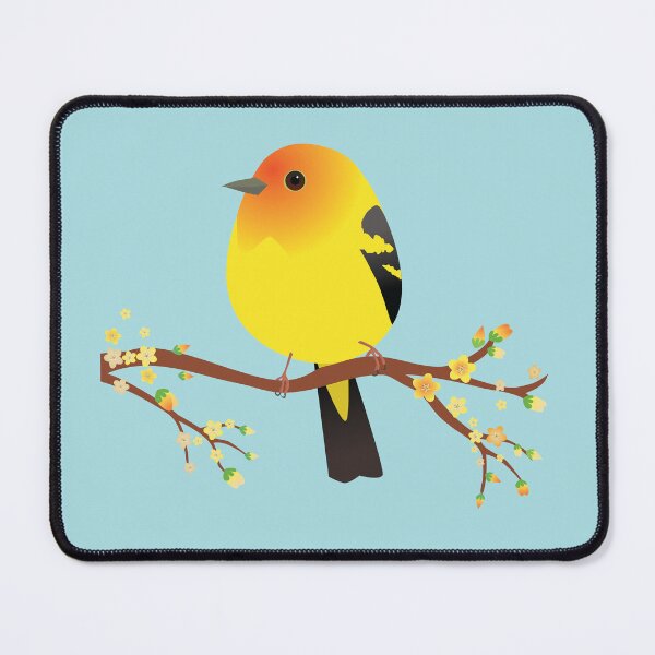 Item preview, Cute egg shaped Western tanager designed and sold by Bwiselizzy.