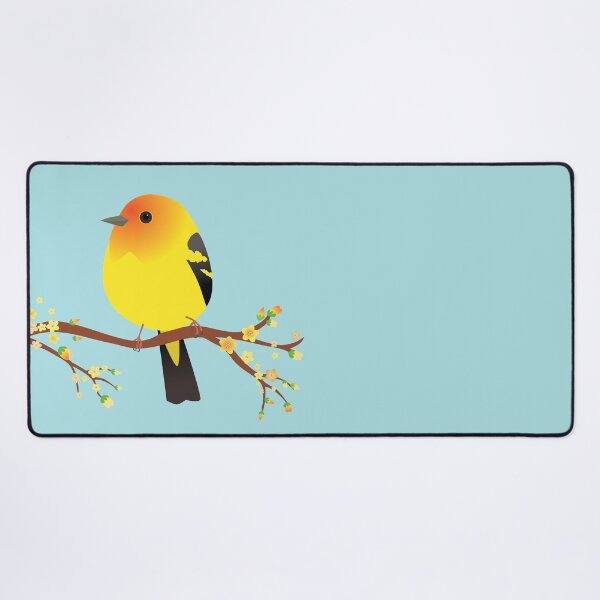 Item preview, Cute egg shaped Western tanager designed and sold by Bwiselizzy.