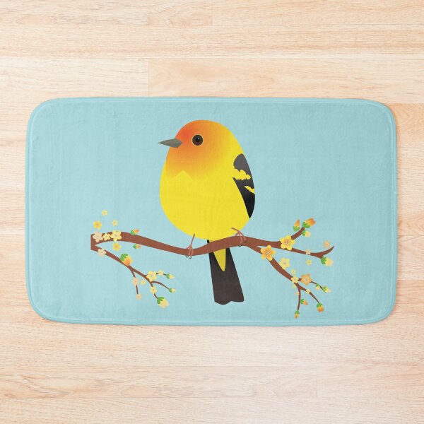 Item preview, Cute egg shaped Western tanager designed and sold by Bwiselizzy.