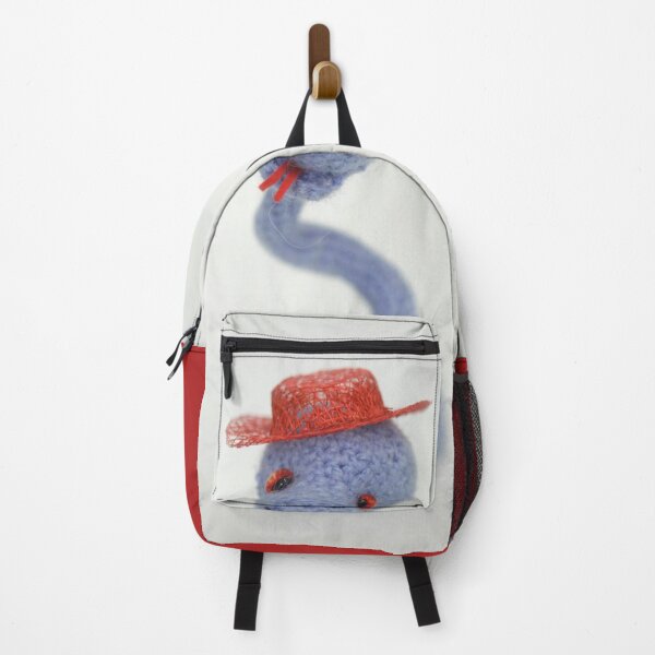 Item preview, Portrait of blue snake toy with hat designed and sold by olena2552.