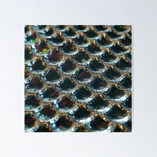 Item preview, Shiny Chrome, Dragon Scales, Very Close, Ultra, Realistic, Photo, Multicolor, Glossy, Shiny, Shiny Chrome, Metallic Metal, 3D Rendering designed and sold by gulka8.