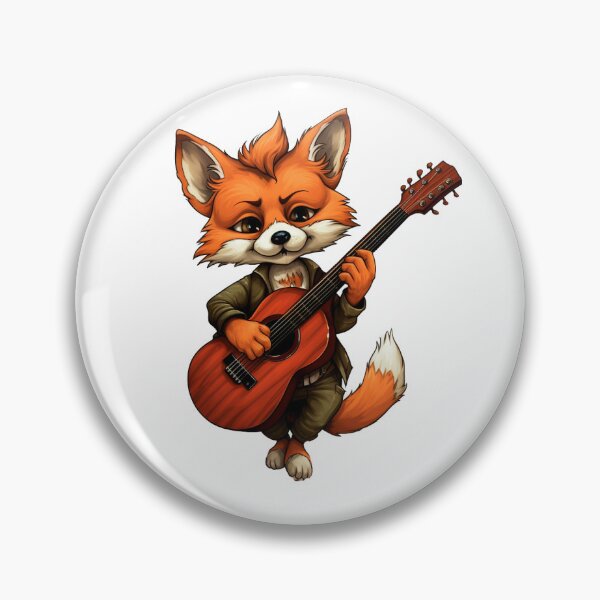 Item preview, zorro musical toca la guitarra designed and sold by VirtualArtGuy.