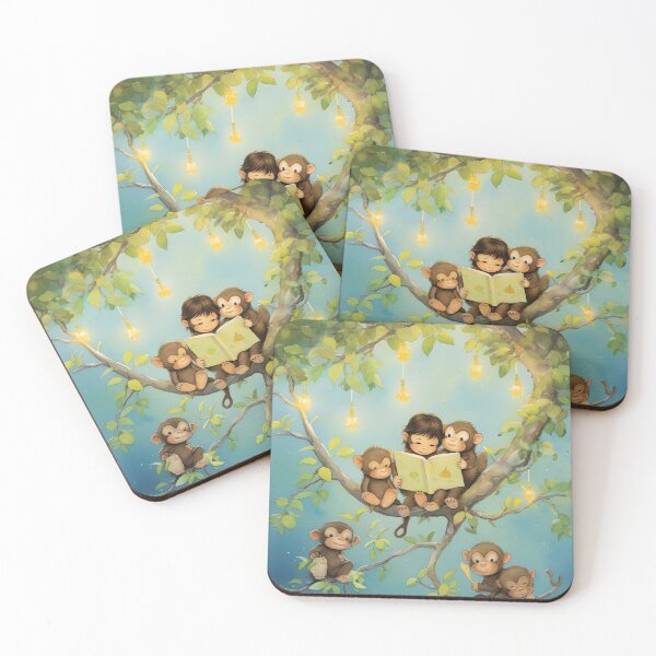 Item preview, Monkey Bedtime Stories designed and sold by cute-animals99.