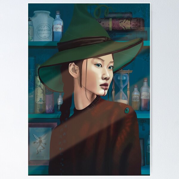 Item preview, A witch in a cabinet of curiosities designed and sold by Tinefer1111.