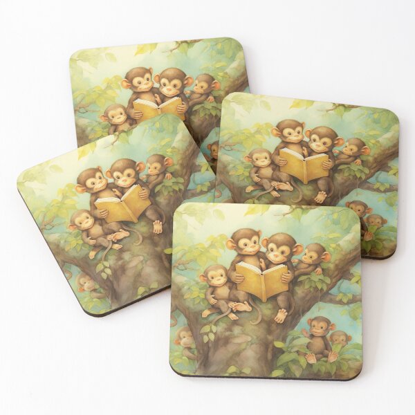 Item preview, Charming Monkey Bedtime designed and sold by cute-animals99.