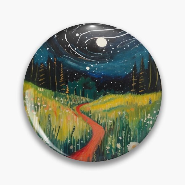 Item preview, Dream-like Flower Field Night Sky  designed and sold by AllPrintsMore.
