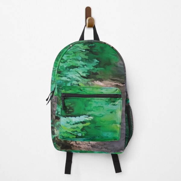 Item preview, Mysterious path through green forest designed and sold by Ink-Kreativ.