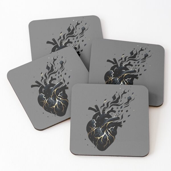 Item preview, Modern Heartbreak Motif - Bold Anti-Love Design with a Dark Aesthetic designed and sold by Nimira.