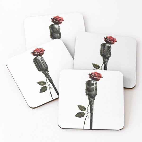 Item preview, Vintage Microphone with Rose - Music and Romance designed and sold by kitidach-create.
