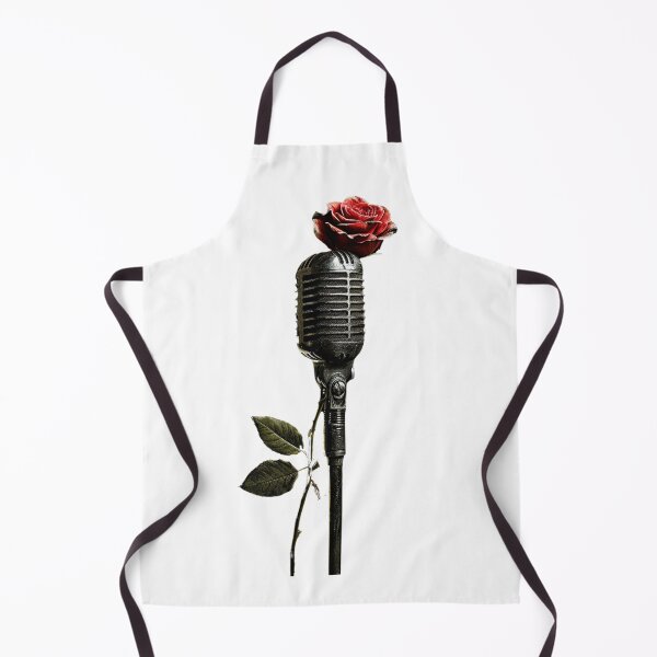 Item preview, Vintage Microphone with Rose - Music and Romance designed and sold by kitidach-create.