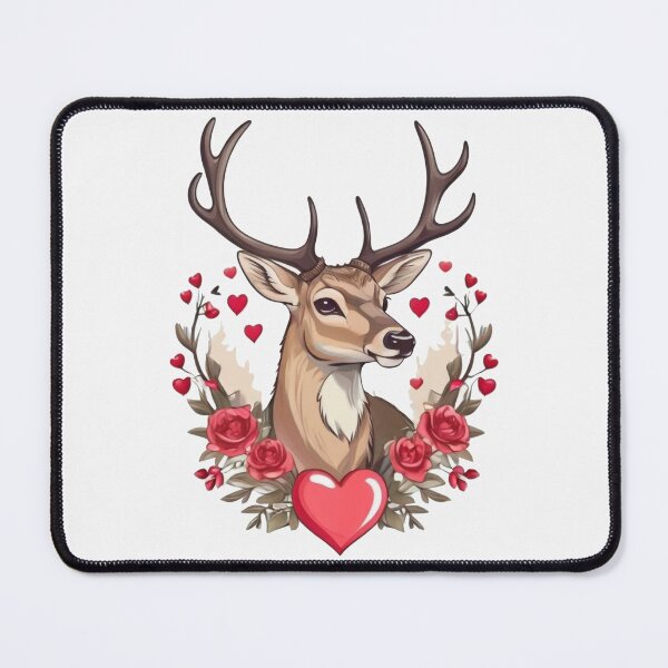 Item preview, Valentine hunting deer cute designed and sold by RaselStyleHub.