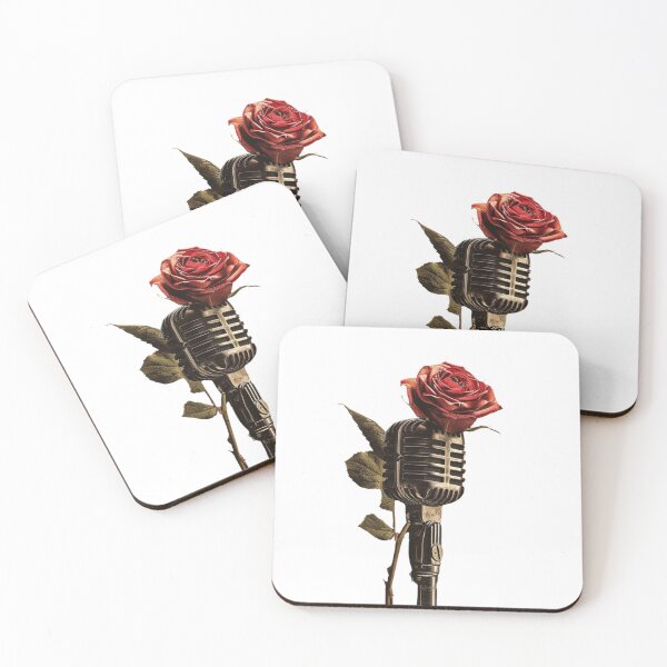 Item preview, Vintage Microphone with Rose - Music and Romance designed and sold by kitidach-create.