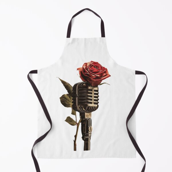 Item preview, Vintage Microphone with Rose - Music and Romance designed and sold by kitidach-create.