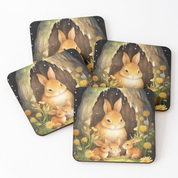 Item preview, Cozy Bunny Lullaby designed and sold by cute-animals99.