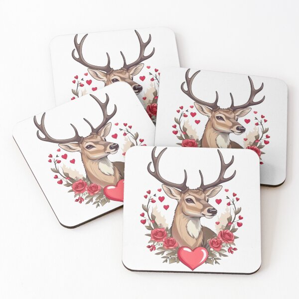 Item preview, Valentine hunting deer cute designed and sold by RaselStyleHub.