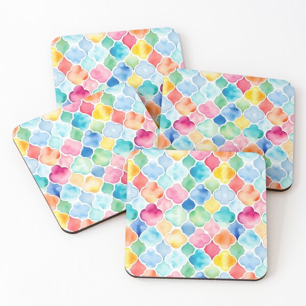 Item preview, quatrefoil watercolor pattern designed and sold by photosmatic.