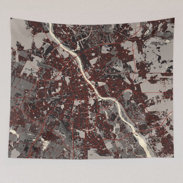 Item preview, Warsaw City Map of Poland - Vector designed and sold by deMAP.