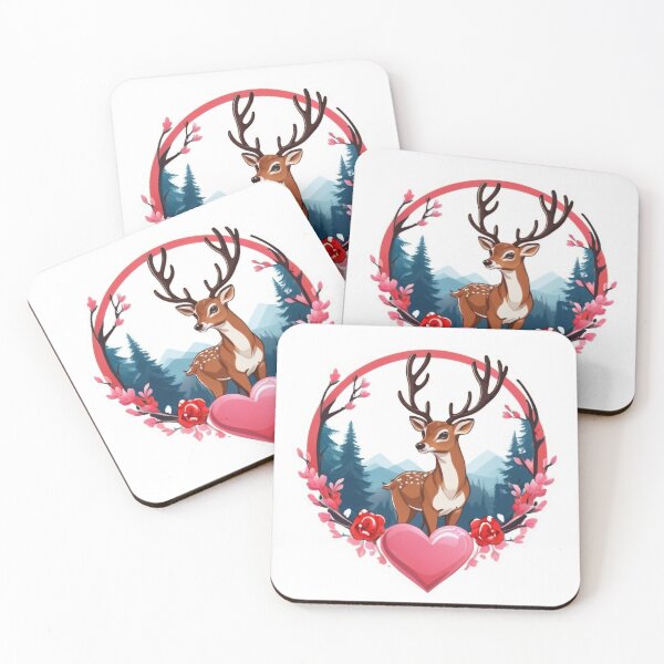 Item preview, Valentine hunting deer cute designed and sold by RaselStyleHub.