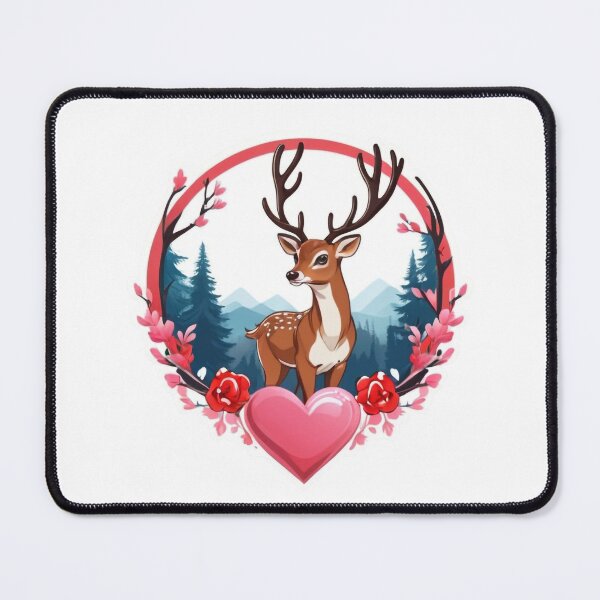 Item preview, Valentine hunting deer cute designed and sold by RaselStyleHub.