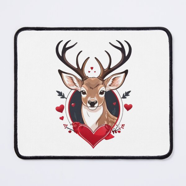 Item preview, Valentine hunting deer cute designed and sold by RaselStyleHub.
