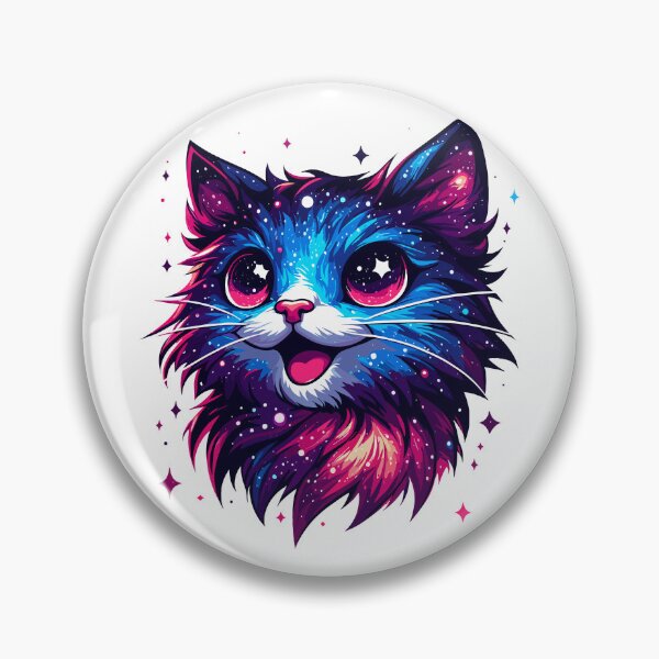 Item preview, Kawaii Cosmic Cat in Stars designed and sold by TomFrontierArt.