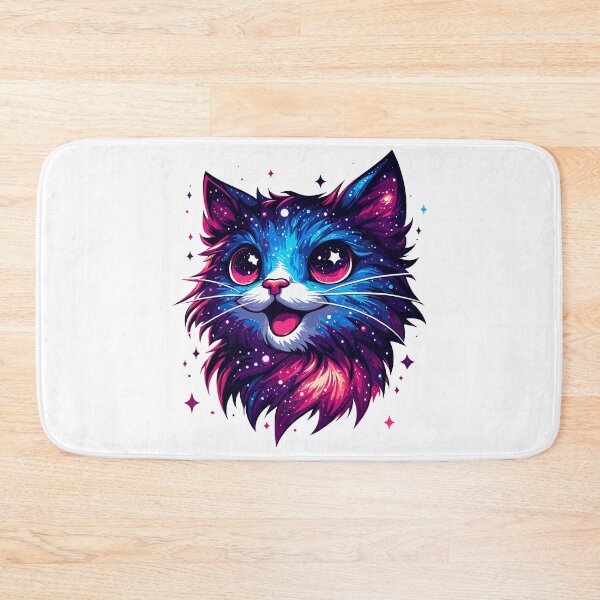 Item preview, Kawaii Cosmic Cat in Stars designed and sold by TomFrontierArt.