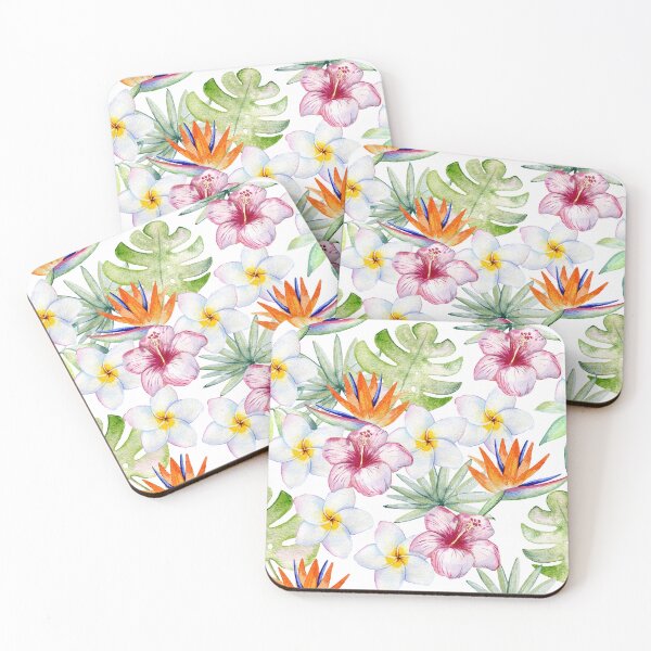 Artikelvorschau, Watercolor tropical flowers entworfen und verkauft von tapilipa.