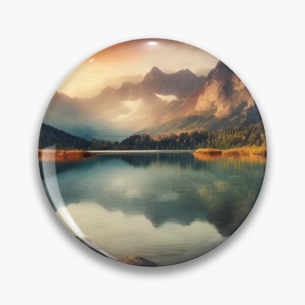 Item preview, Peaceful autumn landscape of forest surrounding the lake designed and sold by stevanovicigor.
