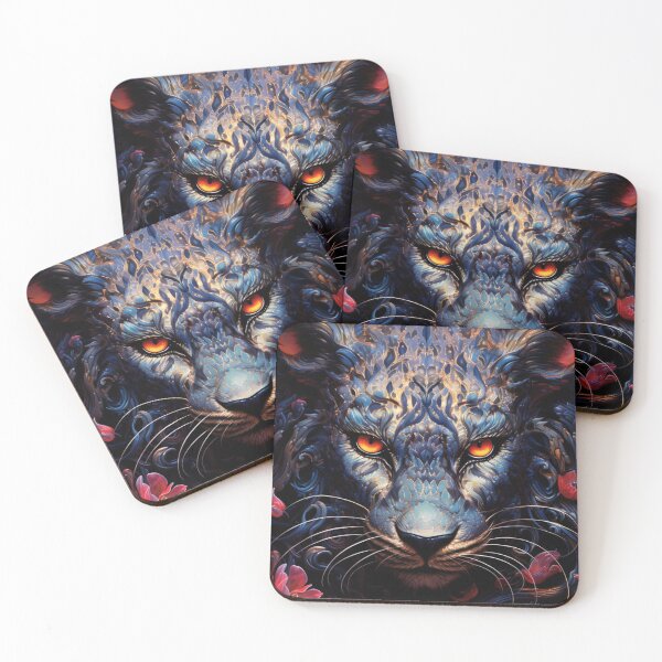 Item preview, Angry Leopard Face - Fearless Wildcat Expression for Fierce Souls designed and sold by BubbleSpy.
