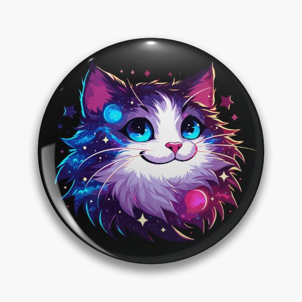 Item preview, Kawaii Cosmic Cat in Stars designed and sold by TomFrontierArt.