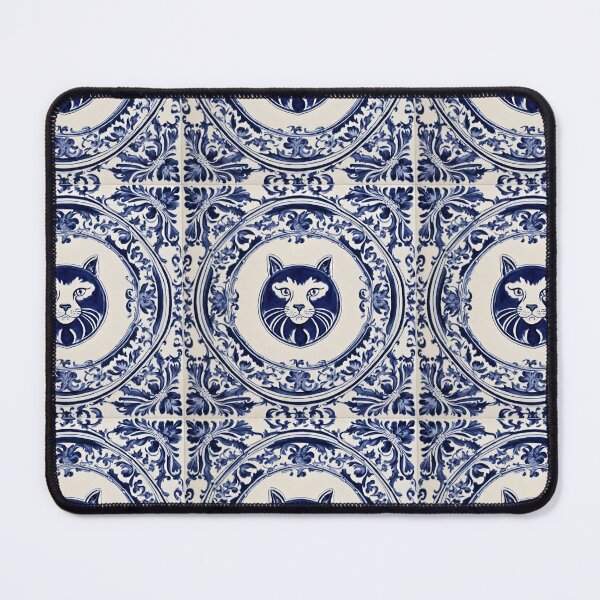 Item preview, Vintage Dutch Tile: The Circle Cat designed and sold by ArtNook777.