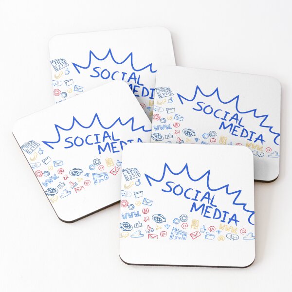 Item preview, FOLLOW US - SOCIAL MEDIA  designed and sold by Funky  Fibers.