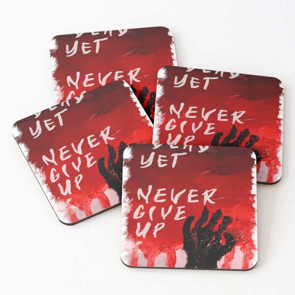 Item preview, Never give up hande horror designed and sold by coyoteink.