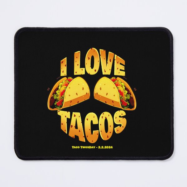 Item preview, I Love Tacos Taco Twosday February 2nd 2024 Taco Tuesday Shirt by Zeesdesign on Redbubble designed and sold by ZEESDESIGN.