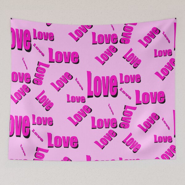 Item preview, Love in Pink with Pink Background designed and sold by Victoria Rose.