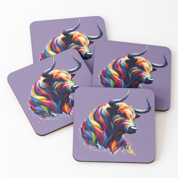 Item preview, colorful bull designed and sold by gkhanco.