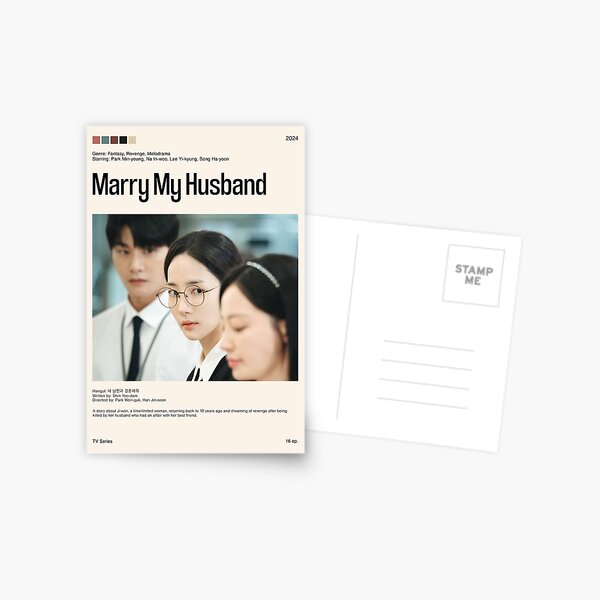 Item preview, Marry My Husband, Minimalist kdrama (2024) designed and sold by PinkandP.