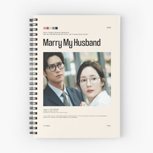 Item preview, Marry My Husband, Minimalist kdrama (2024) designed and sold by PinkandP.