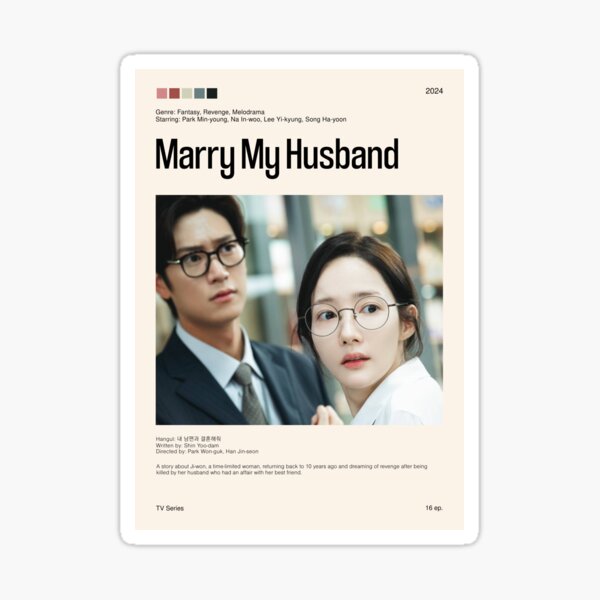 Artikel-Vorschau von Marry My Husband, minimalistisches Drama (2024), designt und verkauft von PinkandP.