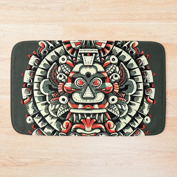 Artikelvorschau, Im Tribal-Stil. Ethnische Symbolik. Schreiben. Zur Felsmalerei. Quetzelcoatlus. Viele aztekische Symbole. Der Kampf zwischen Gut und Böse. entworfen und verkauft von MagelliShop.