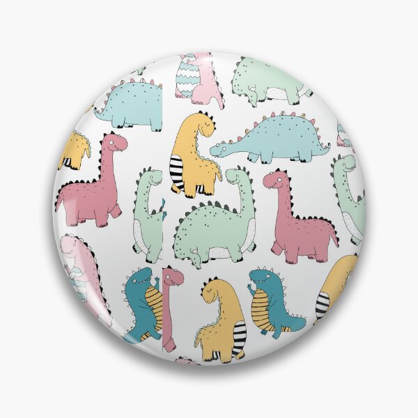 Item preview, Seamless Pattern with Colored Dinosaurs designed and sold by Funwaytrend.