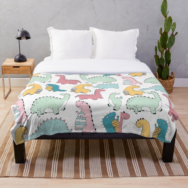 Item preview, Seamless Pattern with Colored Dinosaurs designed and sold by Funwaytrend.