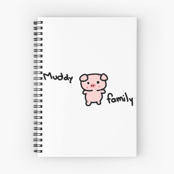 Item preview, Muddy Family ,piggy family doodle Art  designed and sold by ChocoCafeShop.
