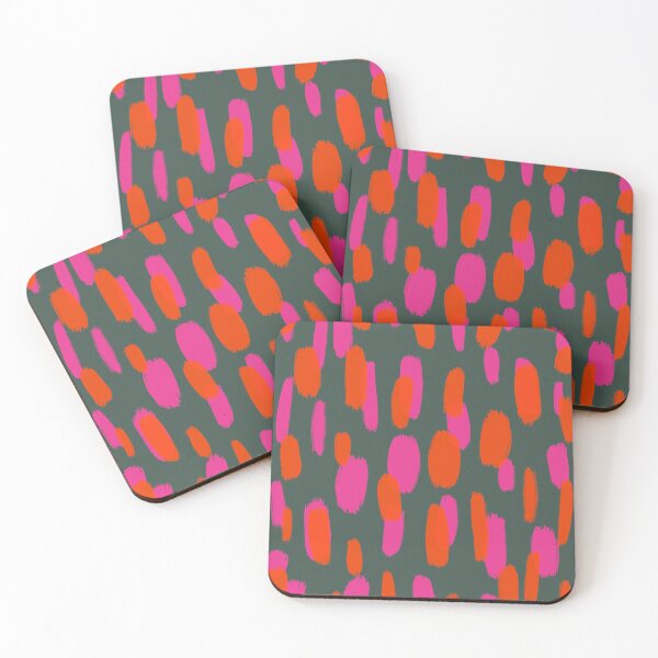 Item preview, Abstract, Pink, Orange and Green, Paint Brush Stroke Effect designed and sold by OneThreeSix.