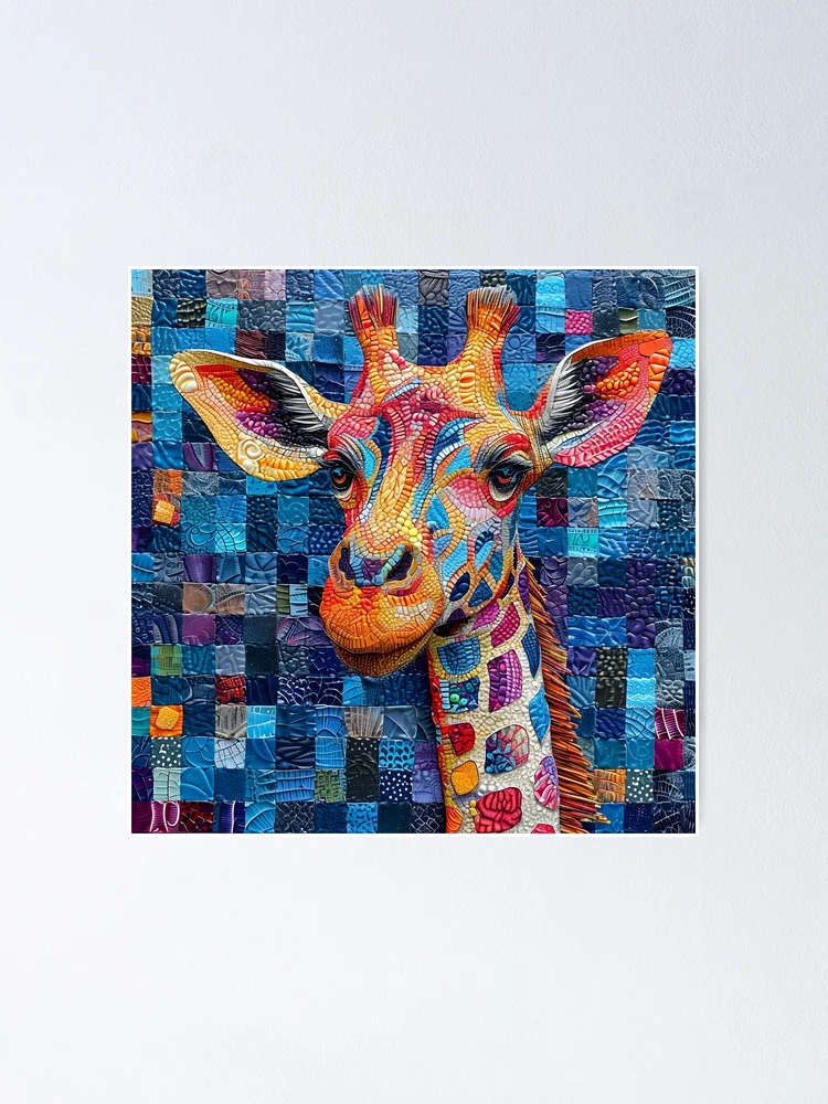 Thumbnail 1 of 3, Poster, Pattern Giraff designed and sold by RiawsShop.